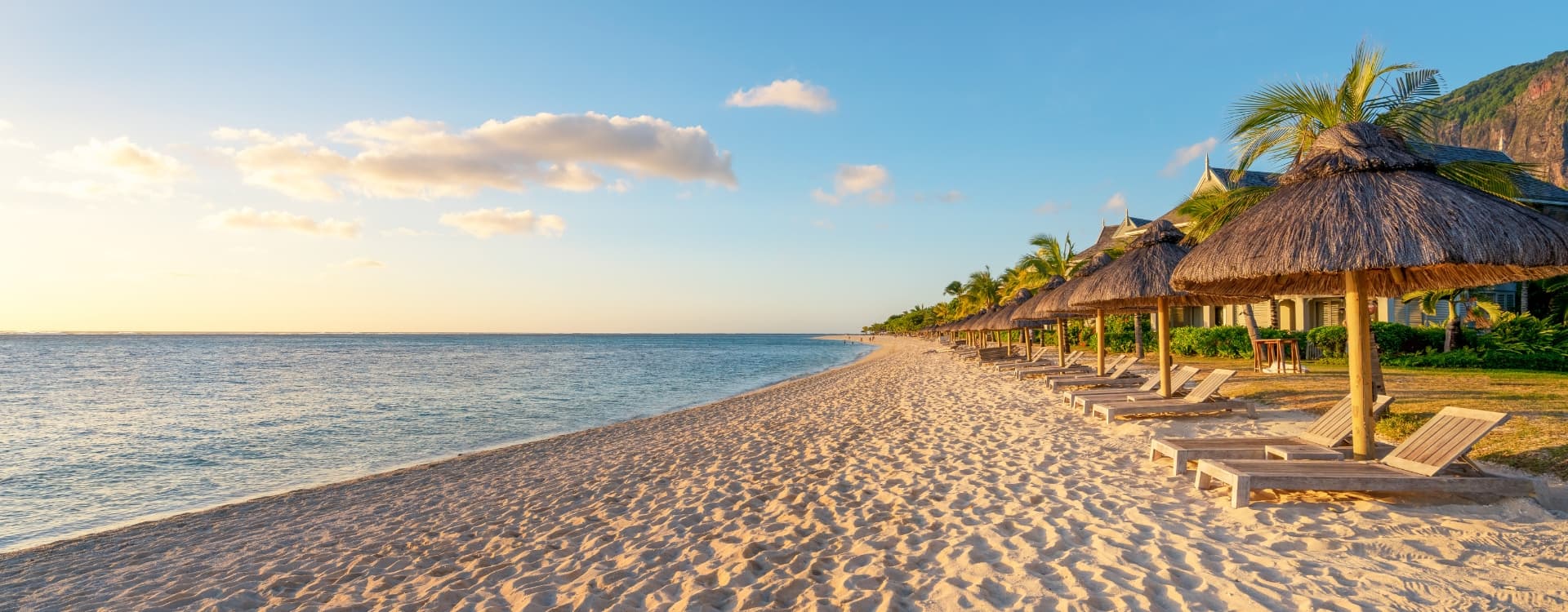 Awesome beach view in Mauritius.