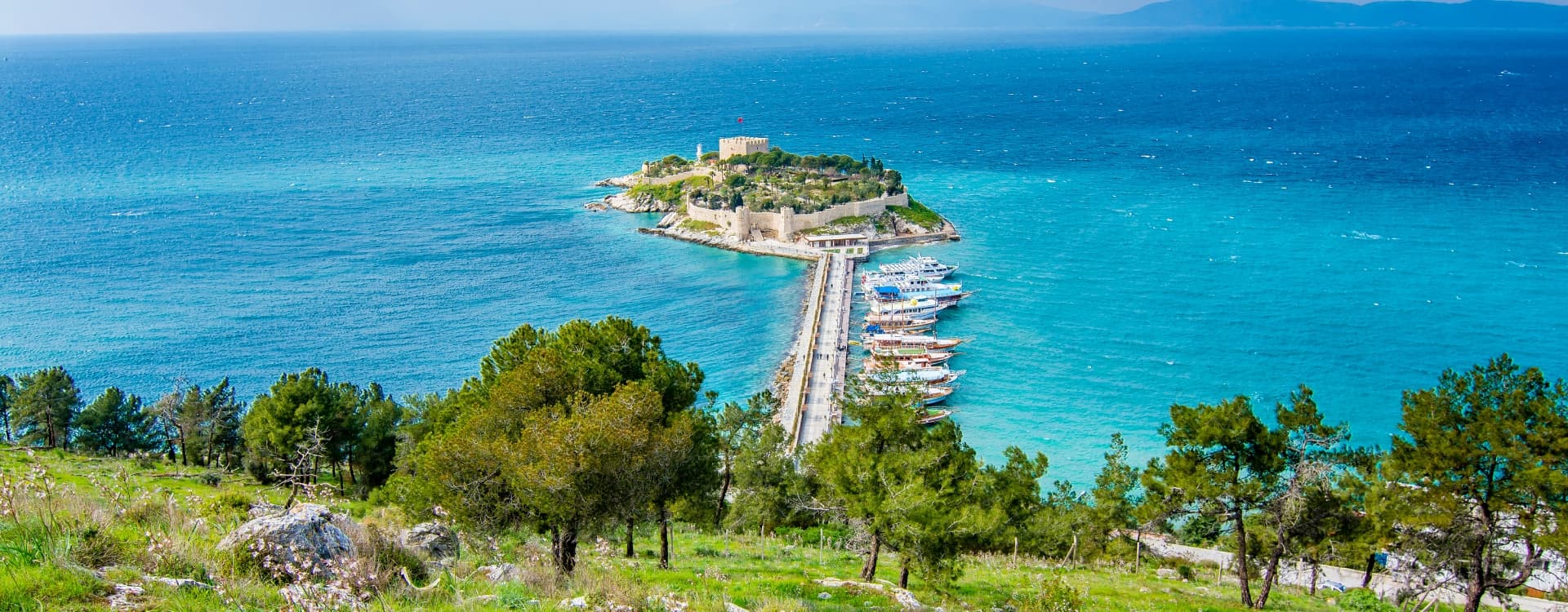 Aerial view of kusadasi , Turkey