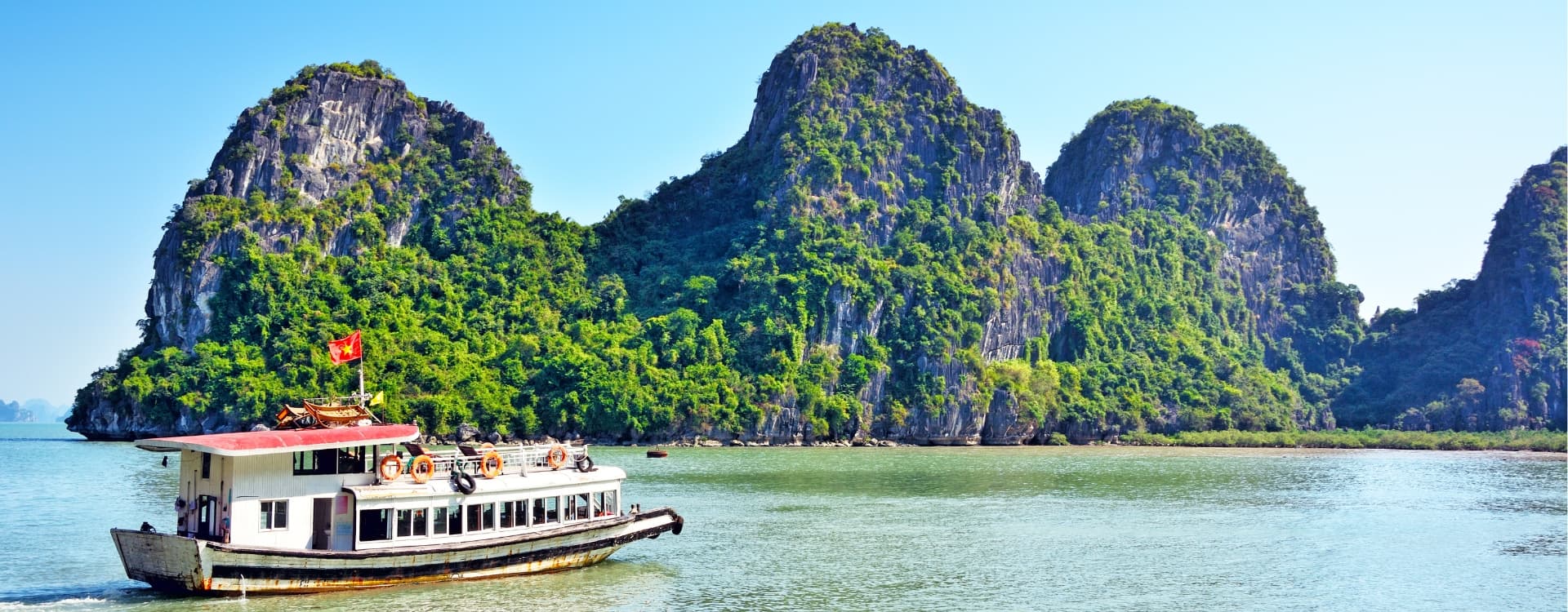 Beautiful view in Ha Long Bay, Vietnam.