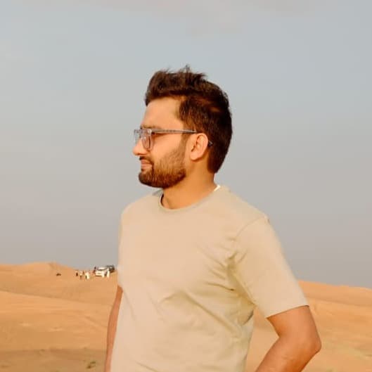Bandhu Ghimire at Desert Safari Dubai