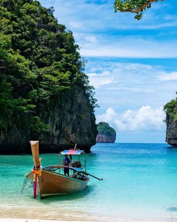 Stunning beach view in thailand