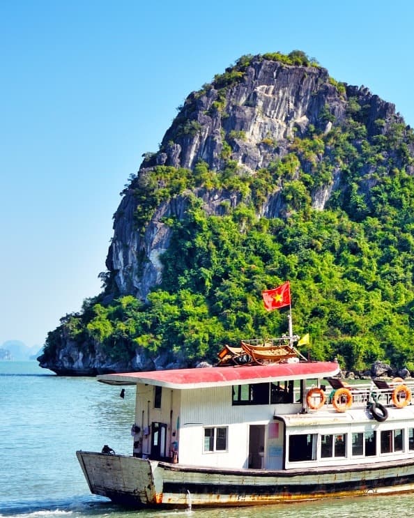 Beautiful view in Ha Long Bay, Vietnam.