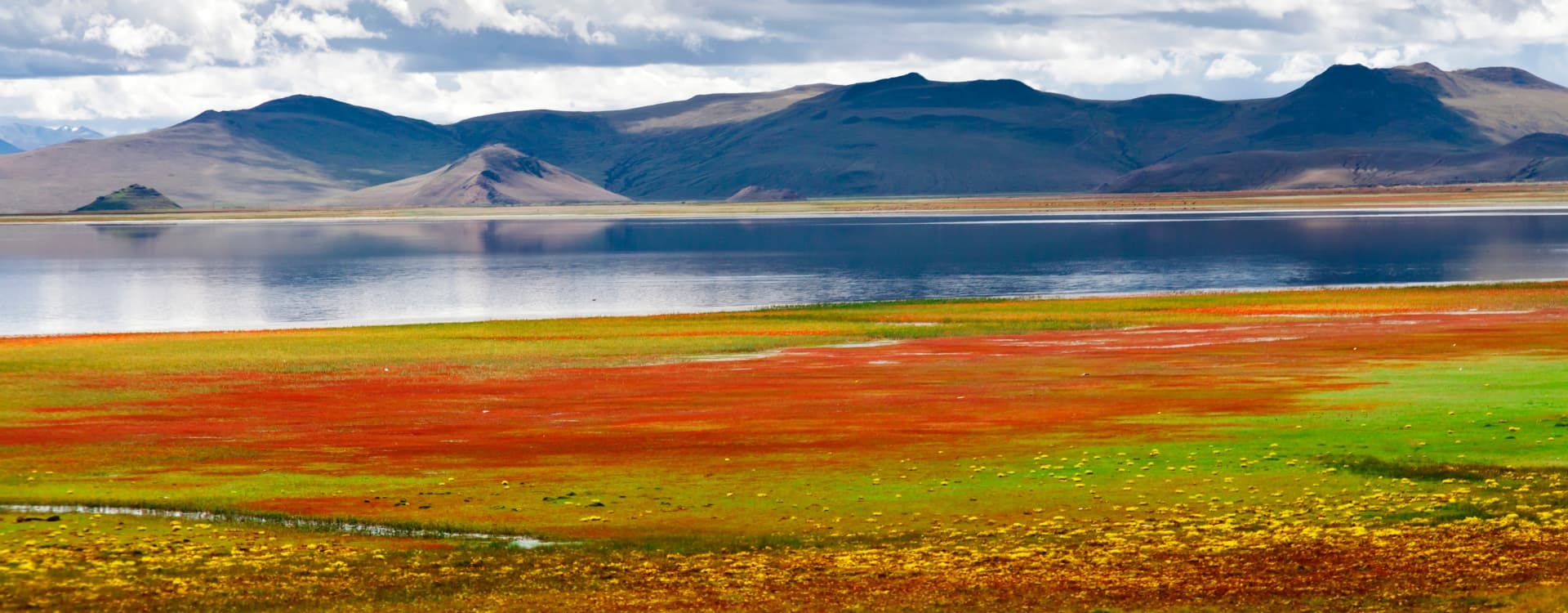 Beautiful view of Yamdrok Lake, Tibet