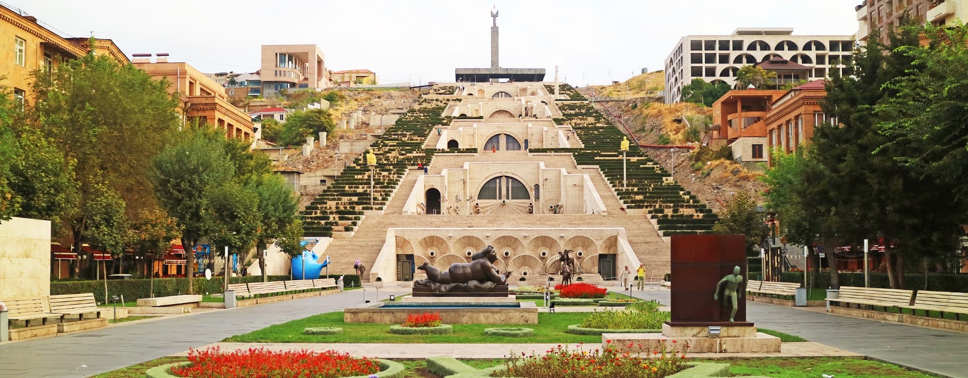Areal View Of Cascade Yerevan Armenia