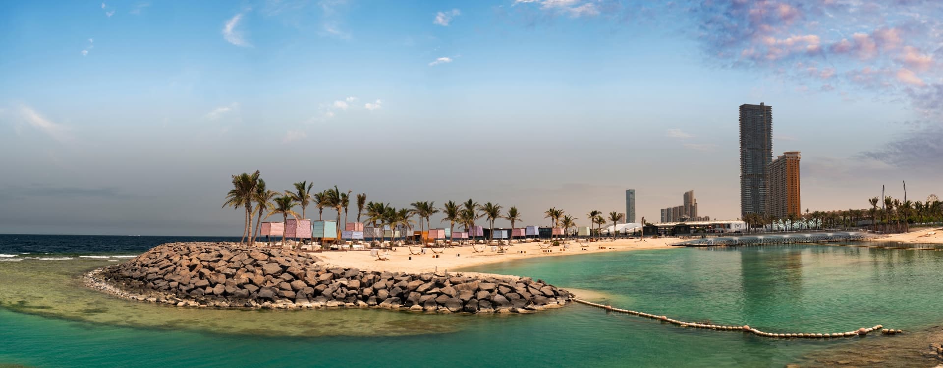 Aerial view of beach saudi arabia