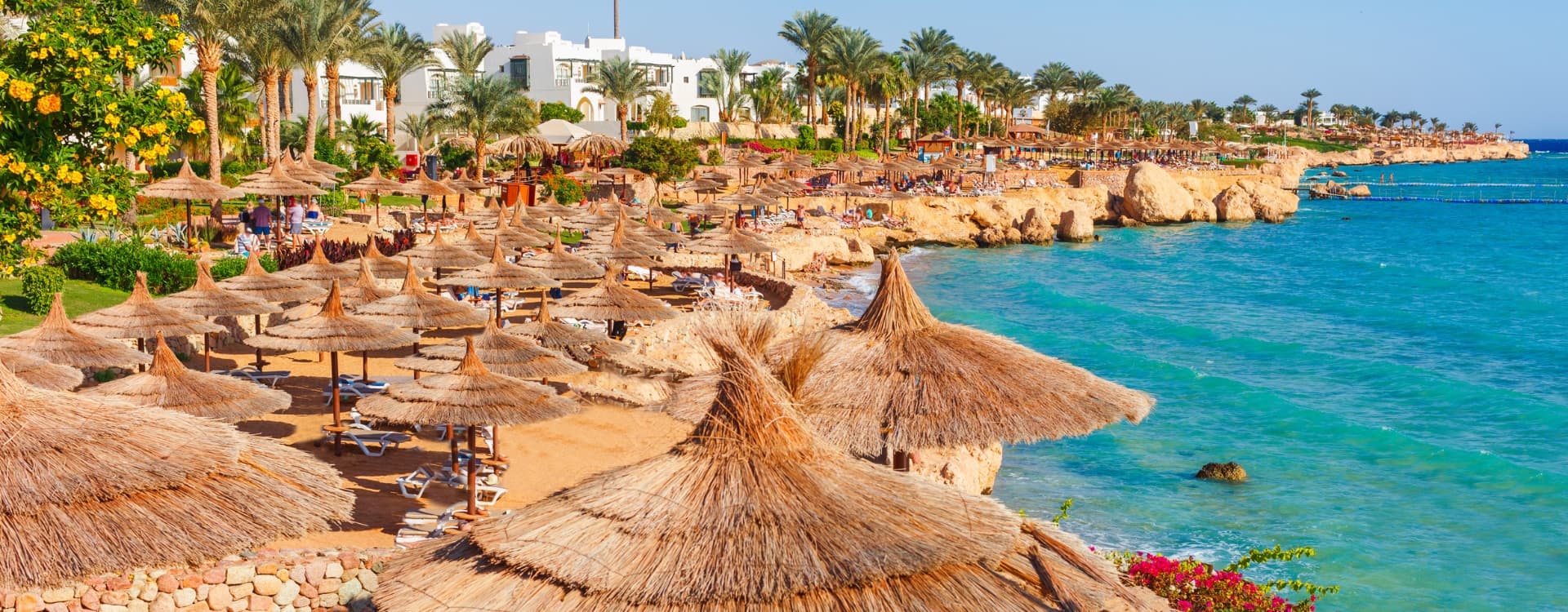 Sunny Resort Beach View In Egypt